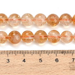 Colliers de perles de citrine naturelle en forme de cœur&nbsp;GG-T002-A01-8mm