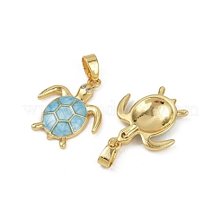 Ottone micro spianare pendenti zirconi&nbsp;X-KK-C093-09G-02