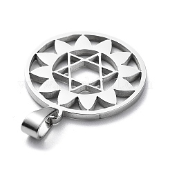 Pendentifs en acier inoxydable 304 anti-ternissement&nbsp;STAS-D036-10P