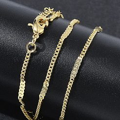 Collares de cadena de eslabones de latón de 2 mm para mujer&nbsp;KK-CBA4FD4-15G