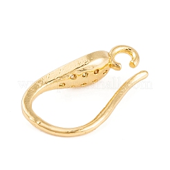 Cremagliera in ottone placcatura zirconi orecchino ganci&nbsp;KK-S374-05G-02