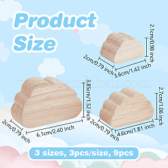 1 set di decorazioni espositive in legno&nbsp;WOOD-OC0004-03