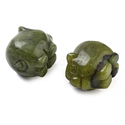 Figurines sculptées en jade naturel du sud&nbsp;DJEW-L023-C07