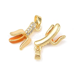 Pendentifs en laiton zircone cubique&nbsp;KK-G549-05G