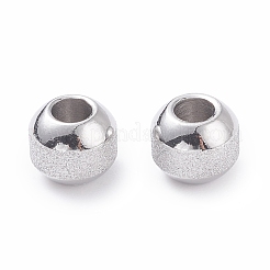 Perlas de acero inoxidable 304 texturizadas que no se deslustran&nbsp;STAS-P306-01C-P