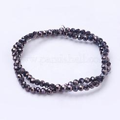 Chapelets de perles en verre électroplaqué&nbsp;EGLA-R042-4mm-05