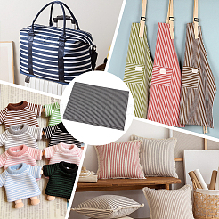 Tissu polycoton à rayures d'un mètre&nbsp;DIY-MA0007-31F