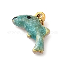 304 Edelstahl-Emaille-Anhänger&nbsp;STAS-B093-33G-05