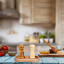Salz- und Pfeffermühle aus Holz mit 2 Einschub&nbsp;WOOD-WH0030-31