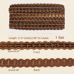 Ruban de coupe-dentelle de rideau en polyester&nbsp;DIY-WH0400-02A