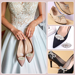 8 stücke 4 stile legierung strass schuh dekoration&nbsp;AJEW-FG0004-36