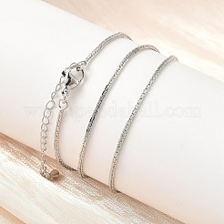 Colliers à maillons Boston en laiton de 1 mm&nbsp;NJEW-Z097-02P