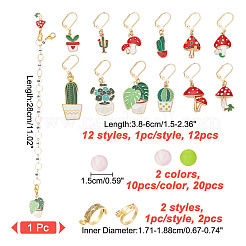 35 x Kaktus-Strickwerkzeug-Set&nbsp;HJEW-NB00064