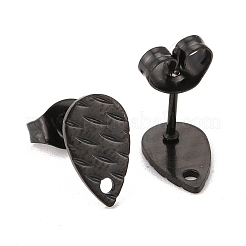 Accesorios para pendientes de acero inoxidable 304 con revestimiento iónico (IP)&nbsp;STAS-O119-30EB