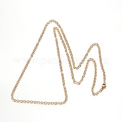 Collane a catena in acciaio inossidabile 304&nbsp;NJEW-N0046-02G