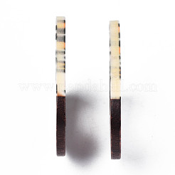 Colgantes impresos de resina y madera&nbsp;RESI-S358-65