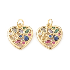 Charms ecologici in ottone con micro pavé di zirconi&nbsp;KK-I698-20G