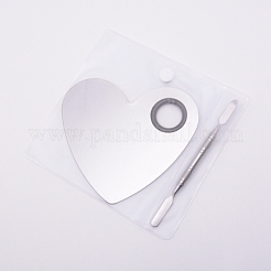 Edelstahl Farbpalette und Doppelkopf Löffel Palette Spatel Stick Stange&nbsp;MRMJ-WH0062-41P