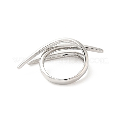 Anelli per polsini aperti in filo di ottone&nbsp;RJEW-P098-04P