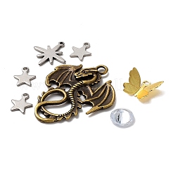 Kit per la creazione di segnalibri di piume di metallo fai da te&nbsp;DIY-SZ0008-97