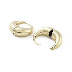 Orecchini a bottone in ottone con doppio corno&nbsp;EJEW-Q811-23G