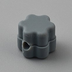 Perles focales en silicone à fleurs&nbsp;SIL-TAC0008-10J