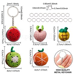 DIY-Schlüsselanhänger-Set mit Obstmotiv&nbsp;DIY-FG0002-98