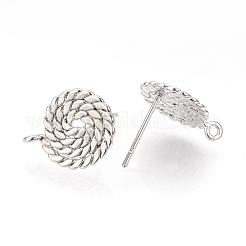 Fornituras de aretes de latón&nbsp;KK-T016-52P