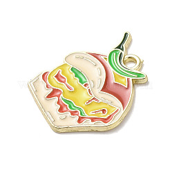 Pendentifs d'émail en alliage&nbsp;FIND-G106-02G-03