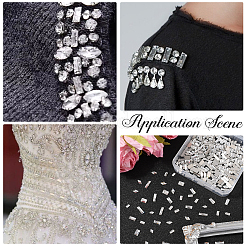 420 cabochons en strass en verre de 7 styles.&nbsp;MRMJ-SC0001-51