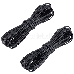 2 Bündel flache Schultergurtschnur aus PU-Lederimitat&nbsp;DIY-CL0001-42