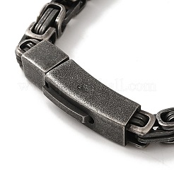 Bracciali a catena bizantina in acciaio chirurgico 316&nbsp;BJEW-Q349-02B