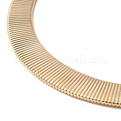 Chokerhalsketten mit offener Manschette aus Eisen und Schlangenkette für Damen&nbsp;NJEW-M085-05G