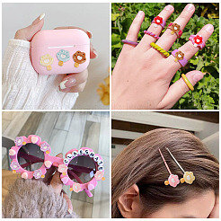 30 Stück undurchsichtige Harz-Decoden-Cabochons&nbsp;RESI-TADJ0001-15