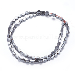 Non magnetici perle ematite sintetico fili&nbsp;G-P338-13A-4x5mm