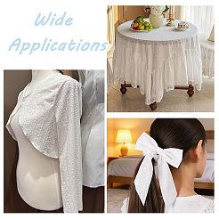 Tissu de coton brodé de fleurs&nbsp;DIY-WH0786-56B