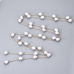 Catene di perle d'imitazione in plastica abs fatte a mano&nbsp;CHC-T012-27LG