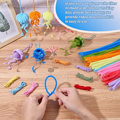 112 Stück 8 Farben DIY Plüschstäbe&nbsp;FIND-SC0022-36