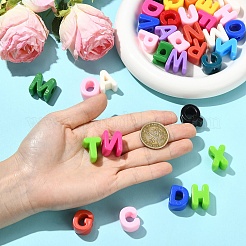 52pcs 26 Arten undurchsichtige europäische Acrylperlen&nbsp;OACR-YW0004-13