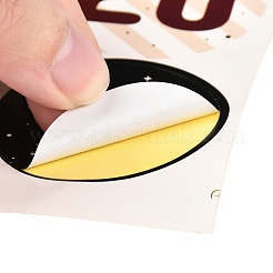 Etiquetas engomadas autoadhesivas de la etiqueta redonda del regalo del papel del tema de la Navidad&nbsp;DIY-K032-82E