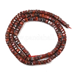 Natur Brekzien Jaspis Perlen Stränge&nbsp;G-G345-C07-2x4mm