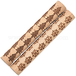 2 Stück 2 Stile Buchenholz-Druckstäbchen&nbsp;TOOL-CN0001-05