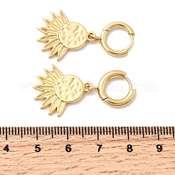 Pendientes de aro de acero inoxidable 304&nbsp;EJEW-P329-01A-G