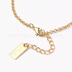 Bracciali a catena rolo in ottone&nbsp;BJEW-H537-08G