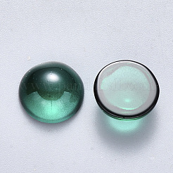 Trasparente a spruzzo verniciato cabochons di vetro&nbsp;GLAA-S190-013B-C01