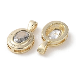 Breloques en laiton zircon cubique transparent&nbsp;KK-G491-13G