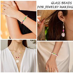 1500pcs 15 couleurs perles acryliques transparentes&nbsp;TACR-SZ0001-21A