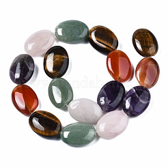 Avventurina verde naturale e quarzo rosa e agata rossa e occhio di tigre e fili di perle di ametista&nbsp;G-S364-095