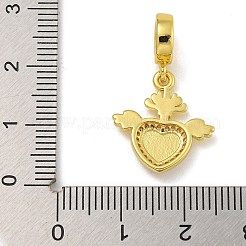 Gestellvergoldete europäische Anhänger aus Messing mit Emaille&nbsp;KK-I718-26G