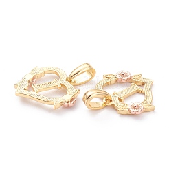 Colgantes reales de latón chapado en oro de 18k&nbsp;KK-J042-43G-I
